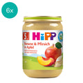 6x HiPP Banana & Peach in Apple