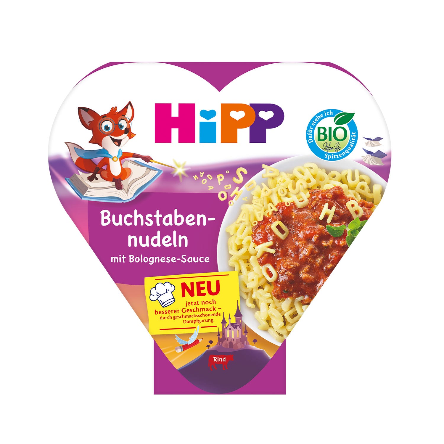 HiPP Children-s Plate Noodle ABC with Bolognese Sauce