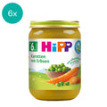 6x HiPP Carrots with Peas