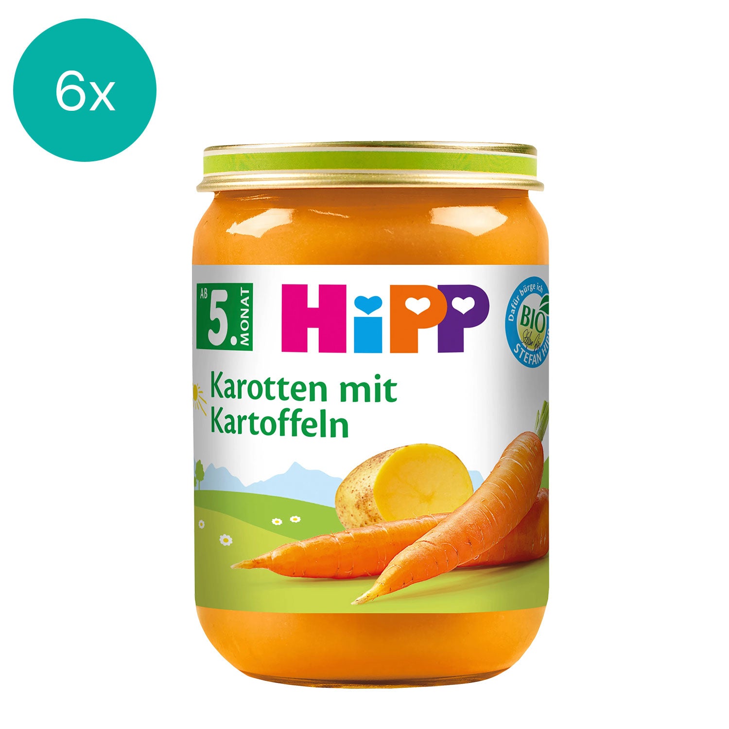 6x HiPP Carrots With Potatoes