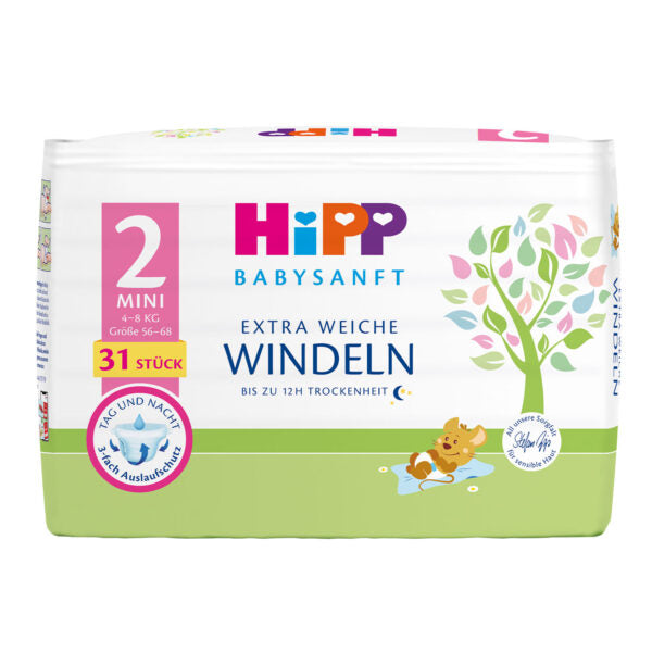 HiPP Extra Soft Diapers Size 2 Mini (4-8 kg)