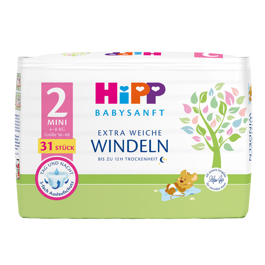 HiPP Extra Soft Diapers Size 2 Mini (4-8 kg)