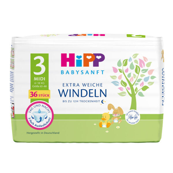 HiPP Extra Soft Diapers Size 3 Midi (6-10 kg)