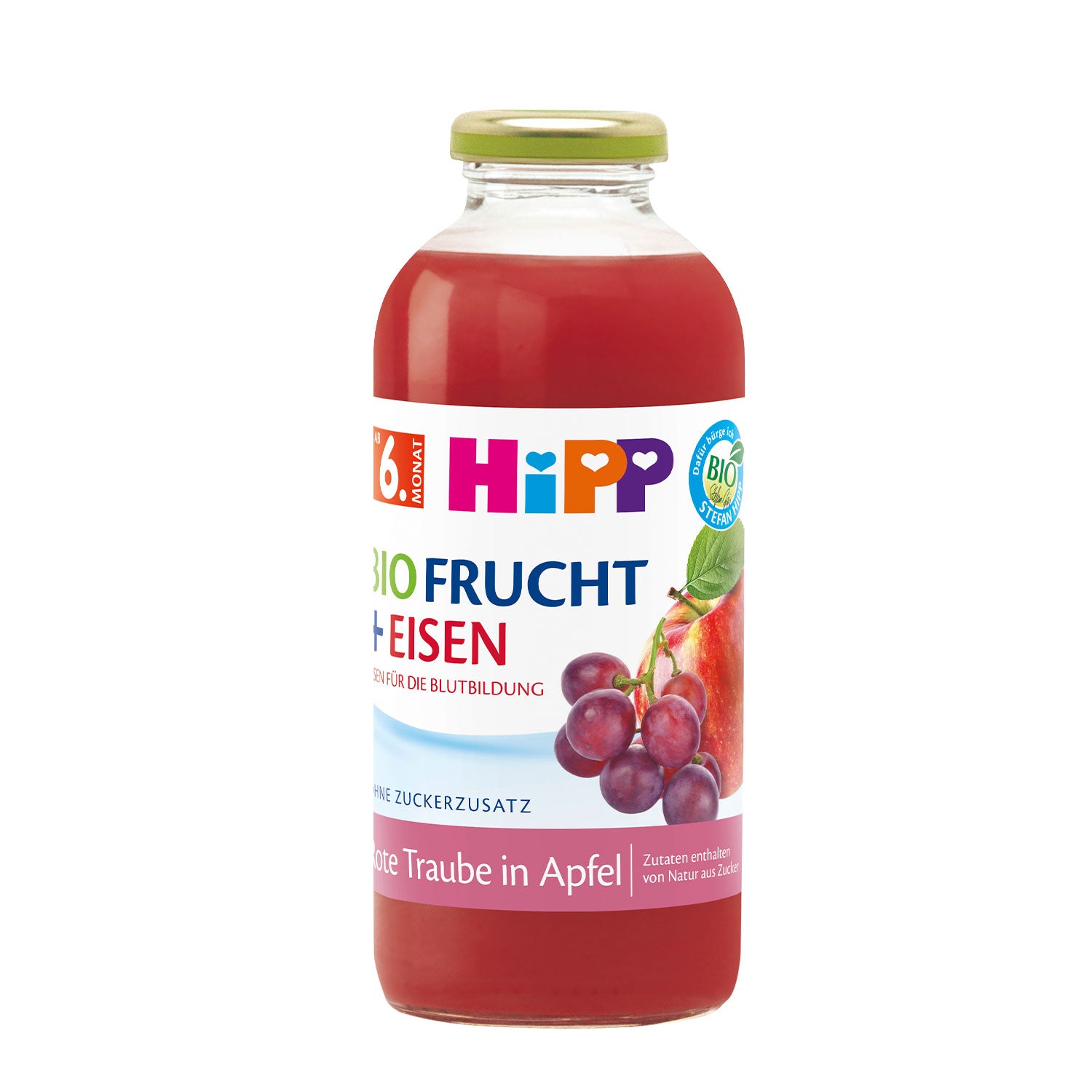 HiPP Organic Fruit Juice Red Grape in Apple with Iron