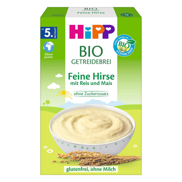 HiPP Organic Grain Porridge – Fine Millet with Rice and Corn