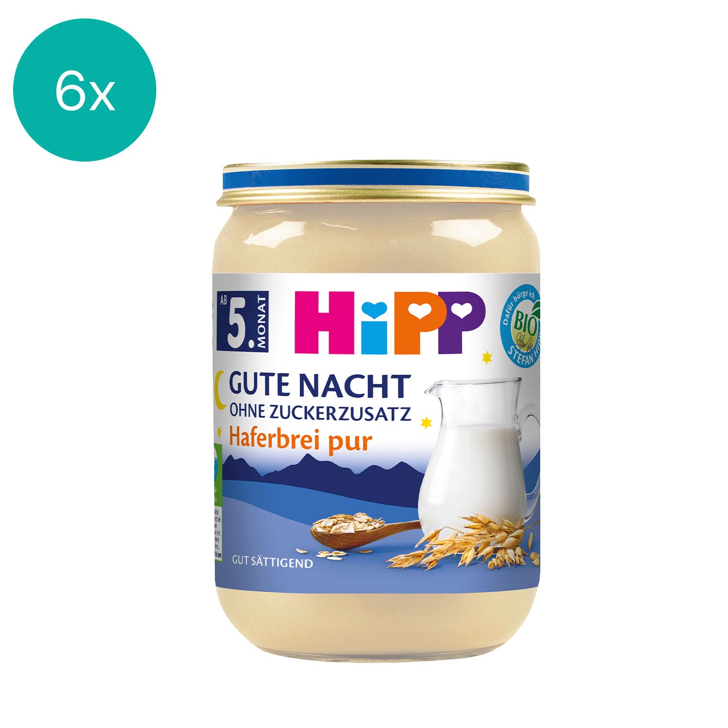 6x HiPP Oat Porridge Pure