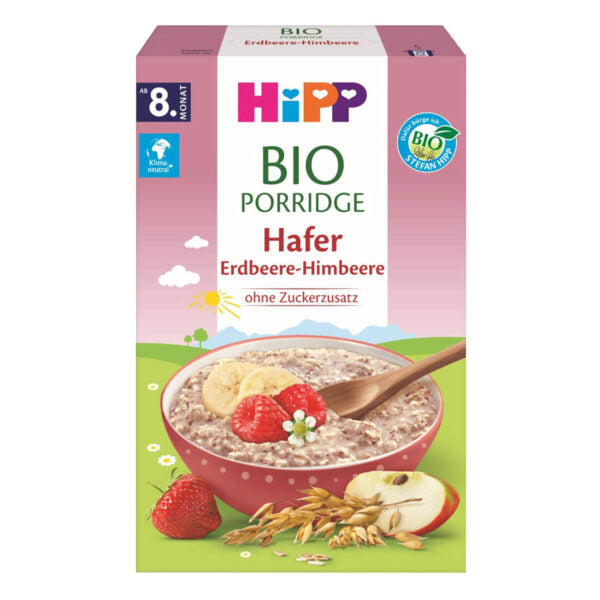 HiPP Organic Porridge - Oat Strawberry-Raspberry