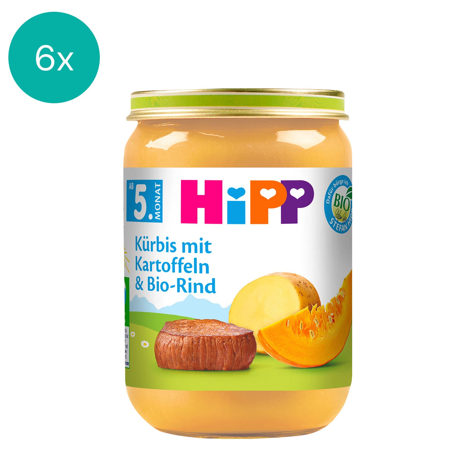 6x HiPP Pumpkin with Potatoes & Organic Beef