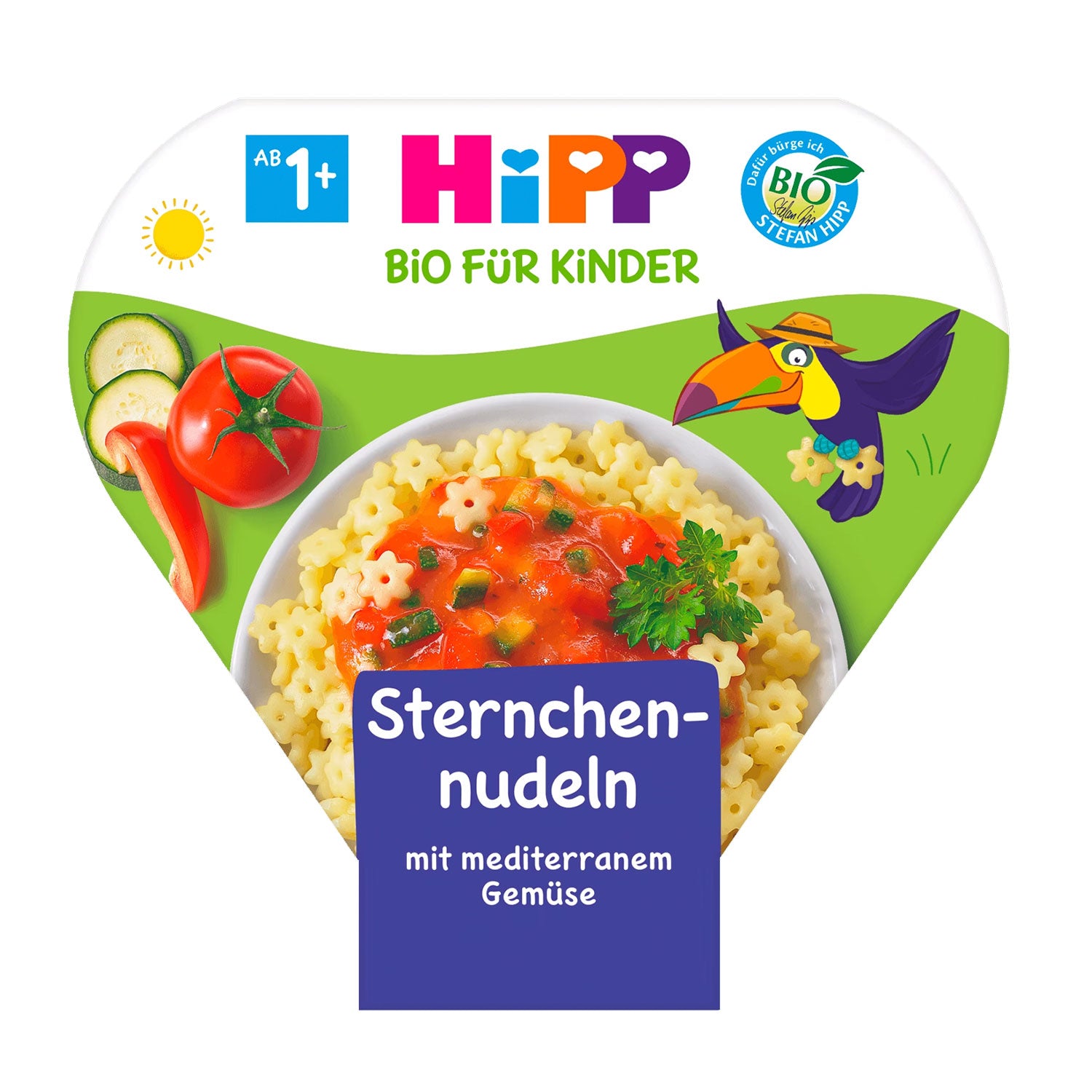 HiPP Children-s Plate Star Noodles with Mediterranean Vegetables